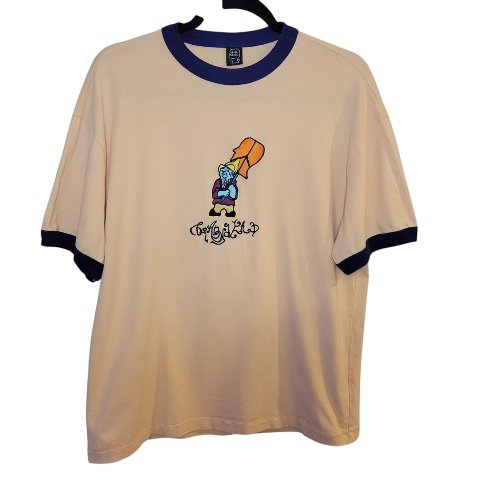Brain Dead Studios Gnome Graphic Tee Short Sleeve Women's Size Medium